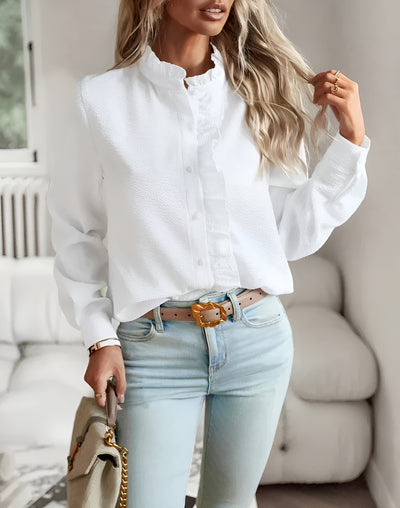 Agnes | Elegant Blus i Silkeslen Kvalitet