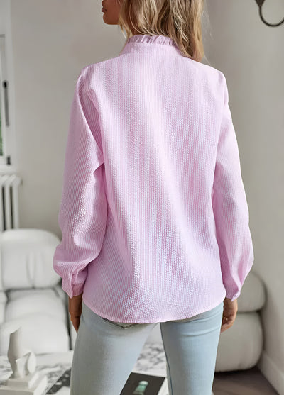 Agnes | Elegant Blus i Silkeslen Kvalitet