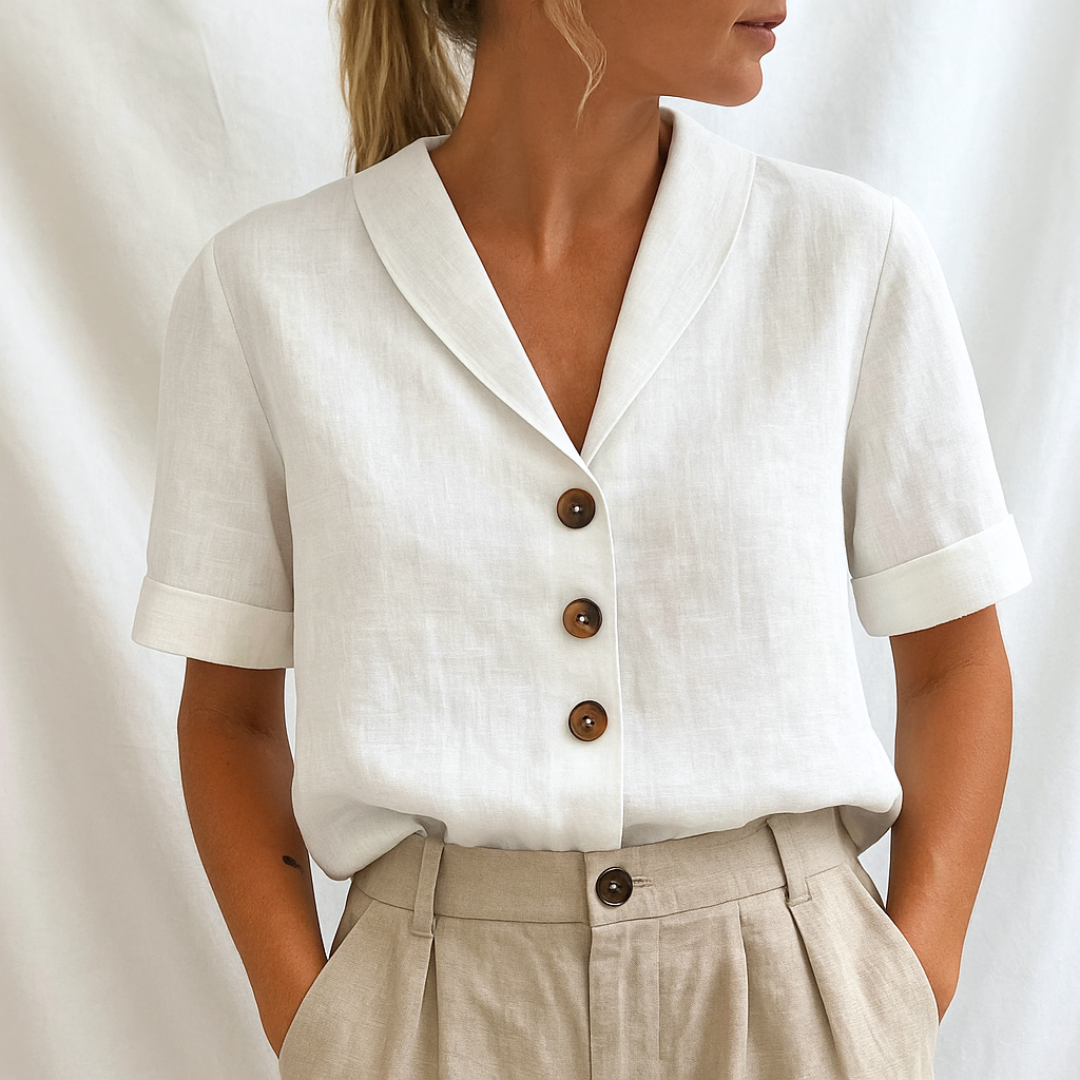Ines – Den vita blusen som passar till allt