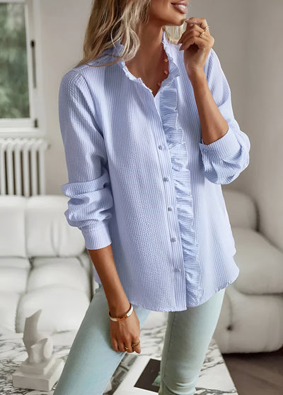 Agnes | Elegant Blus i Silkeslen Kvalitet