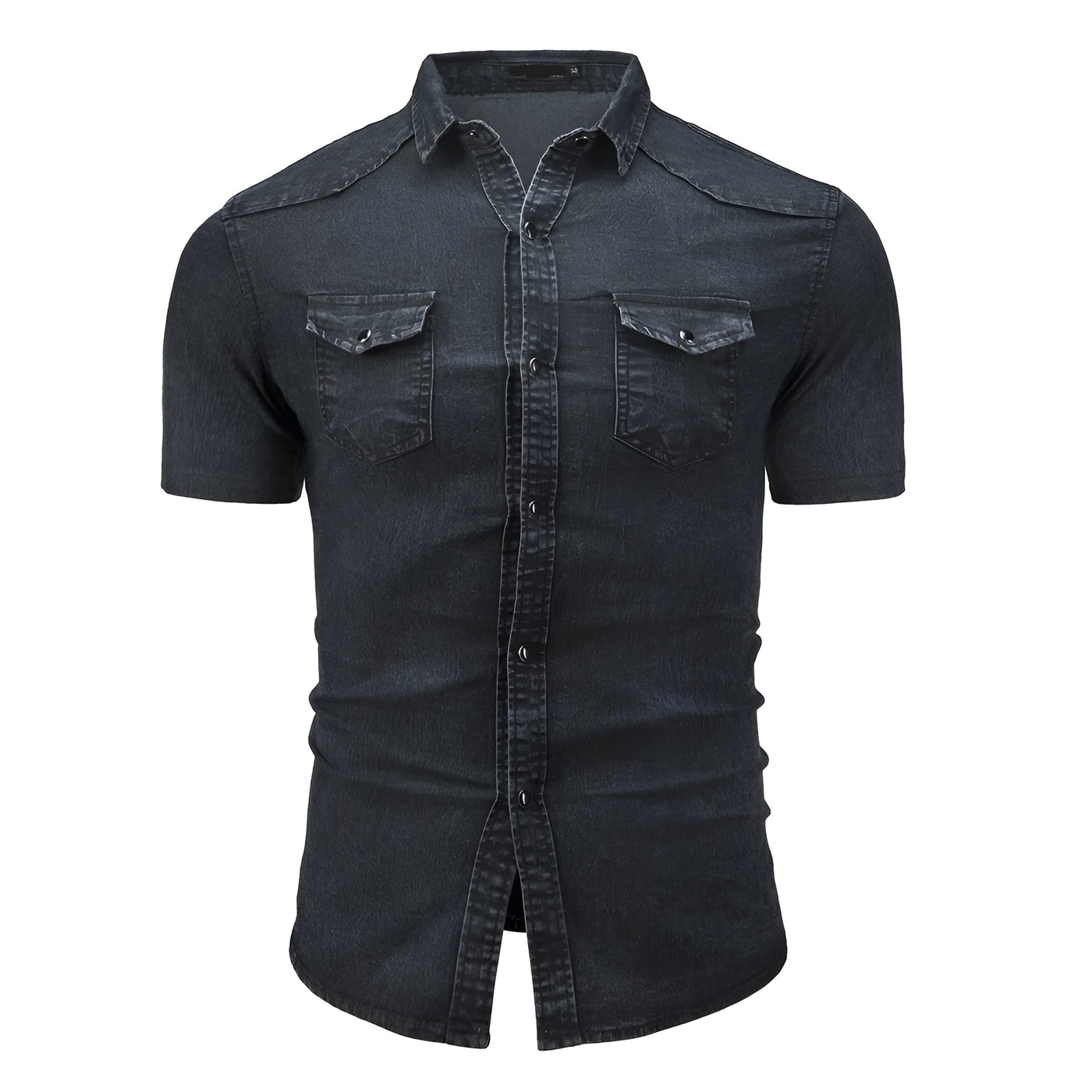 Linus | Kortärmad denimskjorta – Robust stil & ultimat komfort