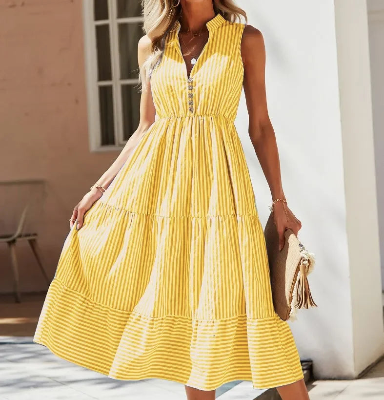 Ebby | Elegant ärmlös sommarklänning
